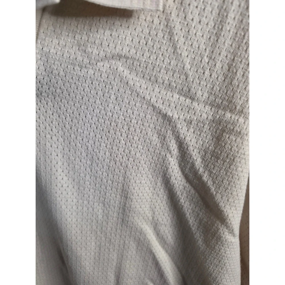Lululemon Cotton-Blend Knit Long-Sleeve Polo Light Ivory XL LM3GX1S NWT